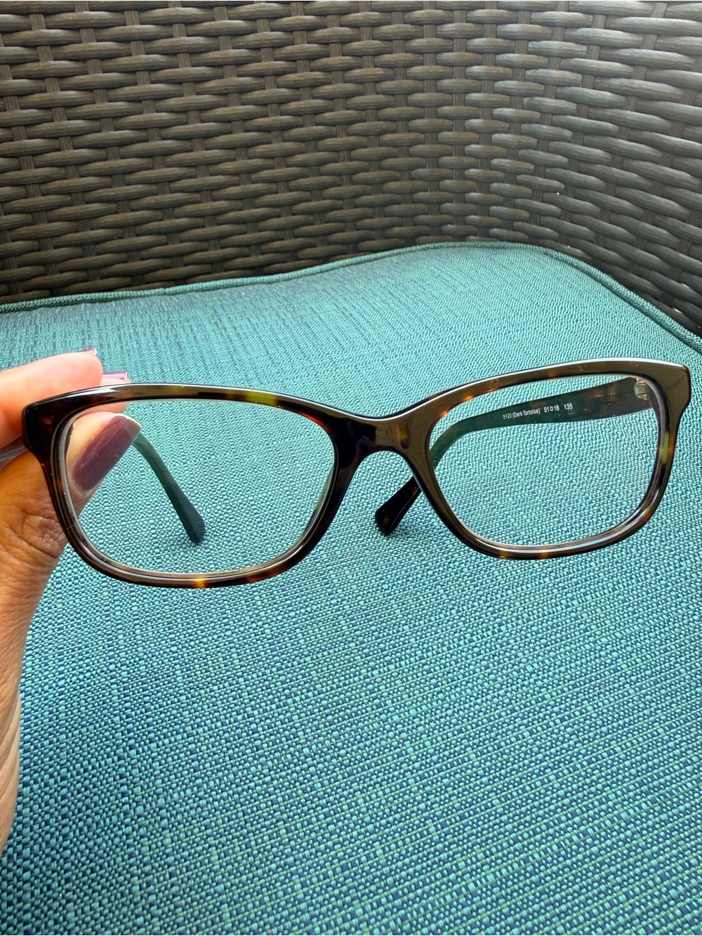 Coach HC6089 Dark Tortoise Eyeglass Frames 5120 51-16-135 Excellent